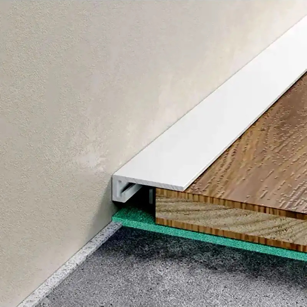 Антиплинтус DEAL 15/7 Антиплінтус Білий