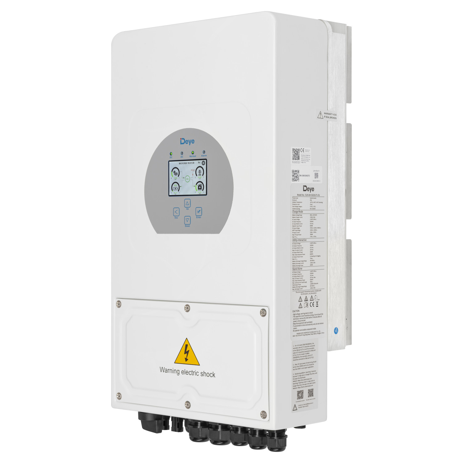 Гибридный инвертор Deye SUN-8K-SG05LP1-EU-AM2-P, 48 В (8 kW, 1 фаза)