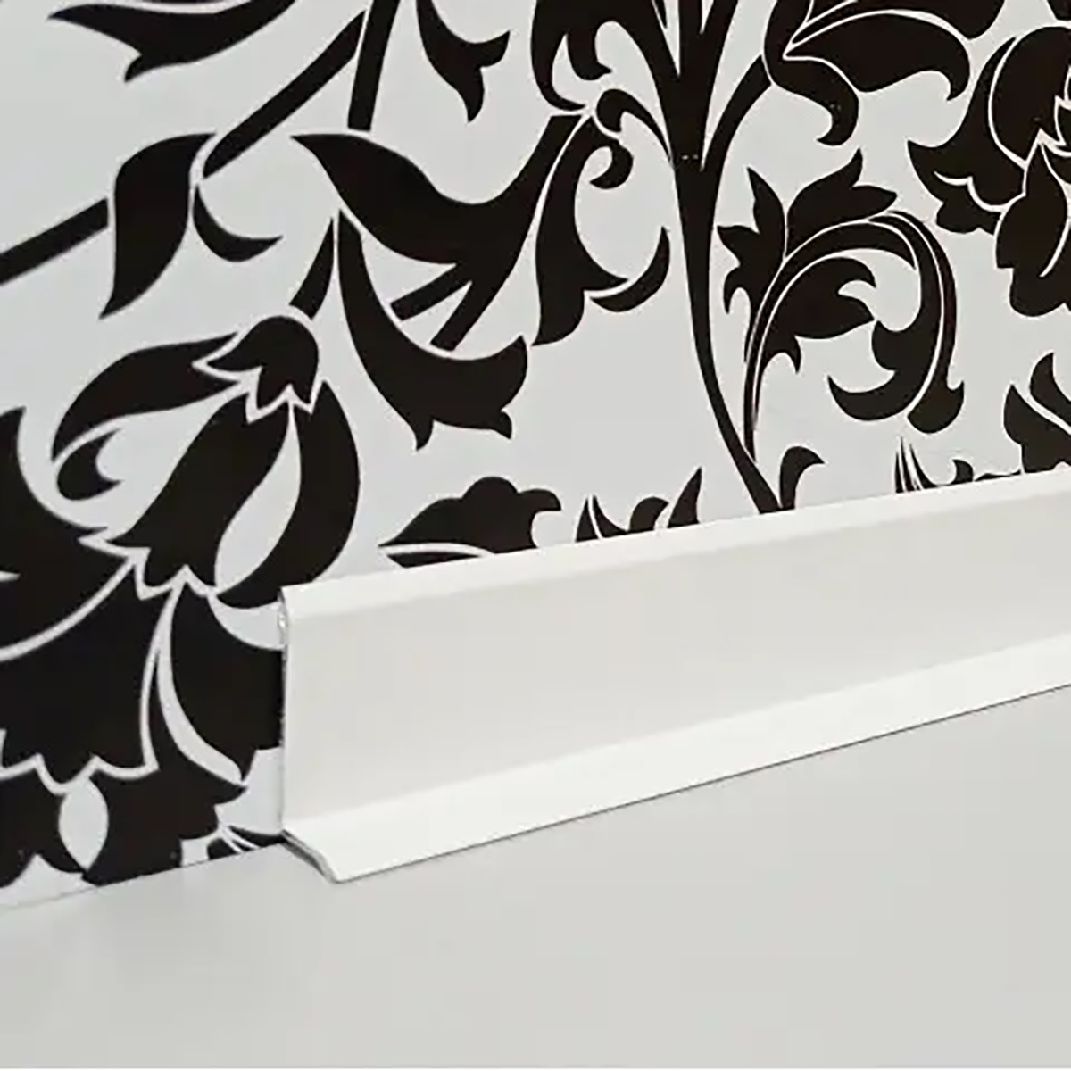 Накладной L-образный плинтус DEAL 6/25 DEAL 6 Білий