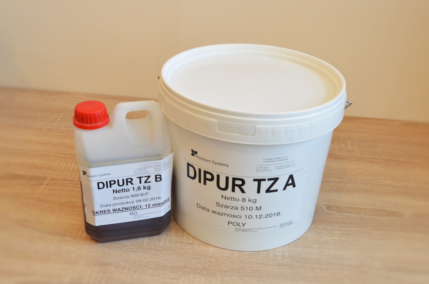 Клей для искусственной травы 2-компонентный DIPUR TZ А (8кг) + DIPUR TZ В (1.6кг) 