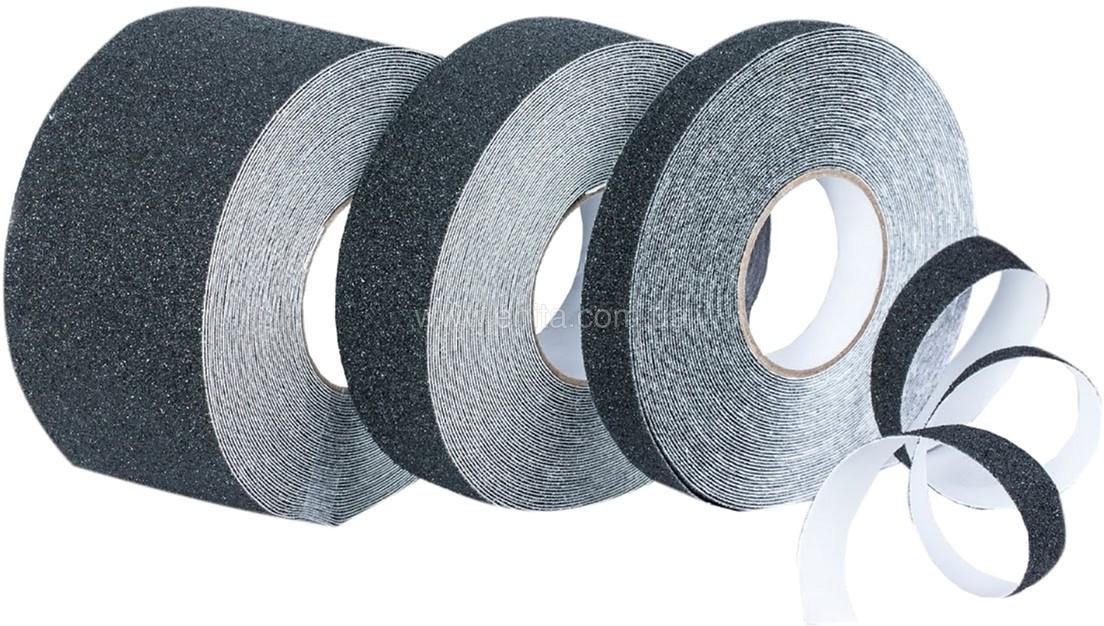 Антискользящая лента грубой зернистости Черная 25 мм